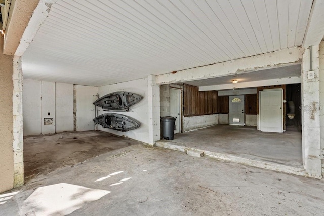 miscellaneous room with concrete flooring