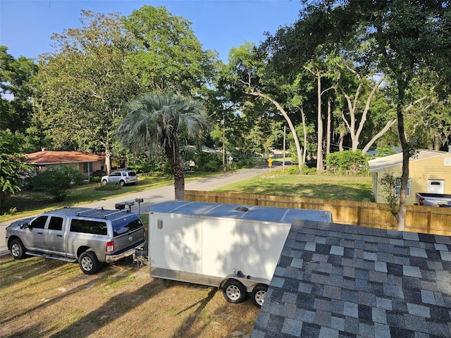 exterior details with fence