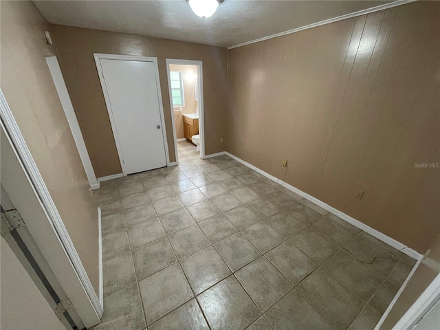 view of tiled spare room