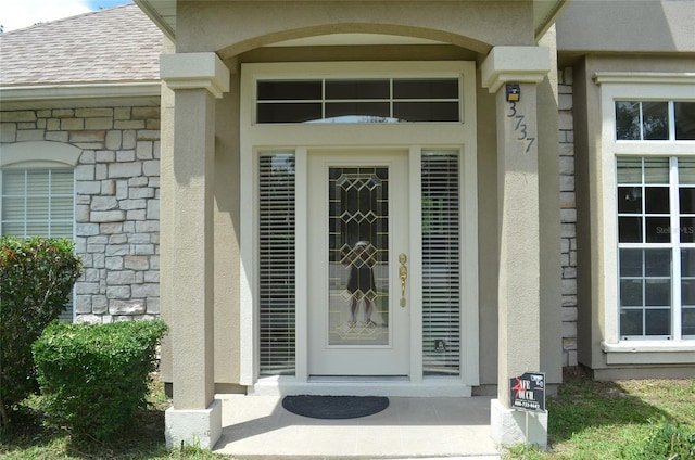 view of property entrance