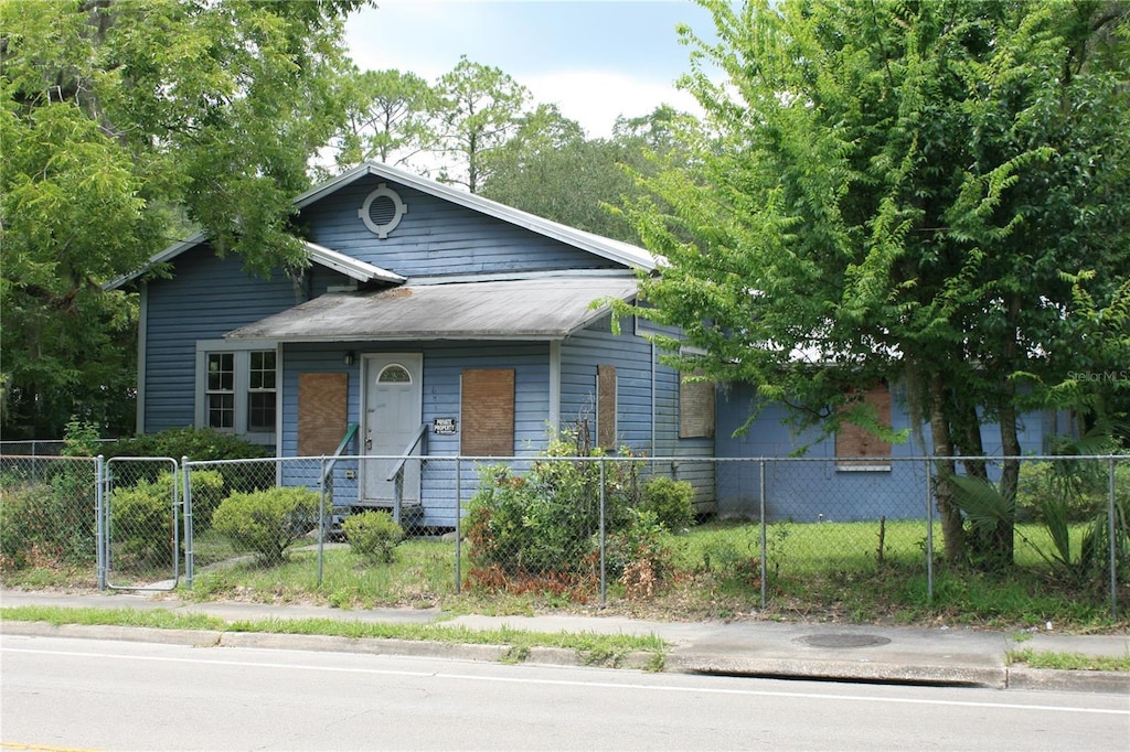 view of bungalow-style home