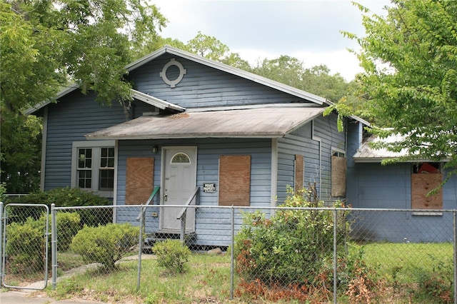 view of bungalow-style house