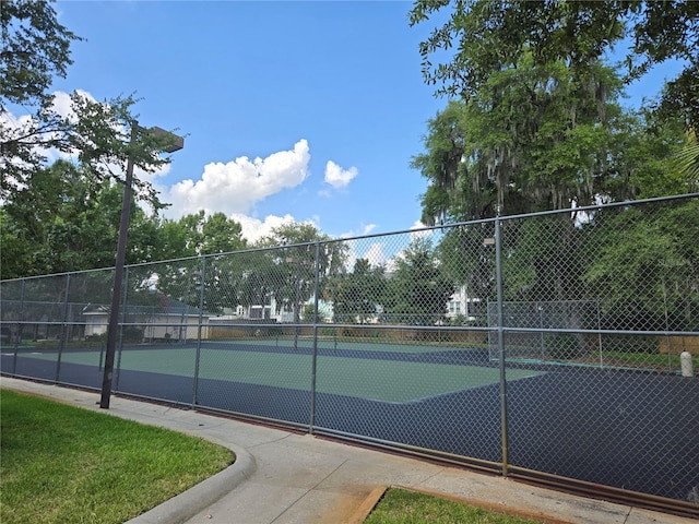 view of tennis court