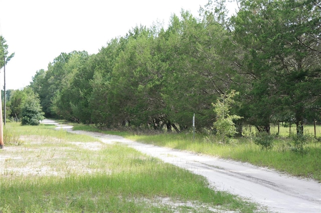 view of road