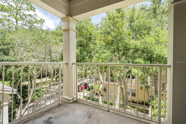 view of balcony