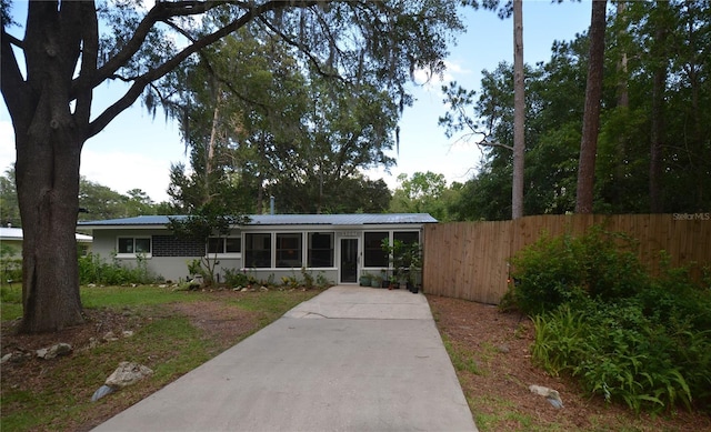 view of ranch-style home