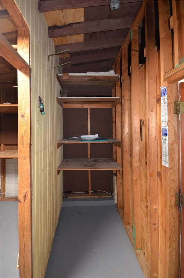 view of storage area