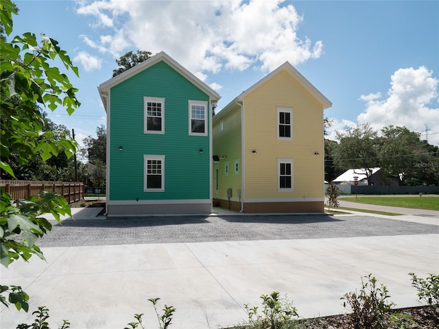 view of rear view of property