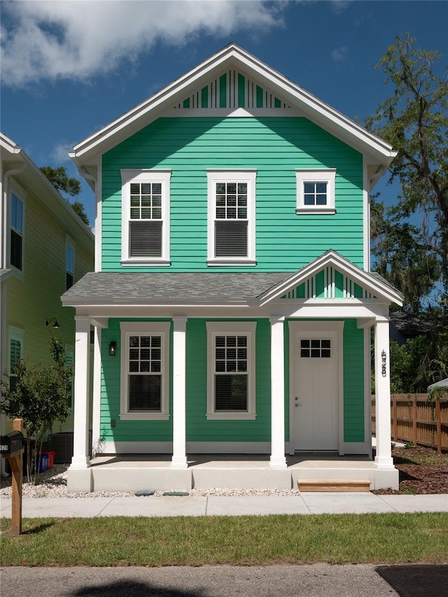 view of front facade with a porch