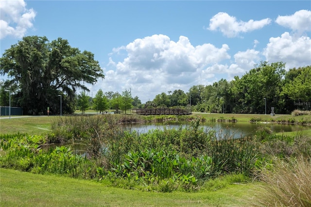 view of water feature