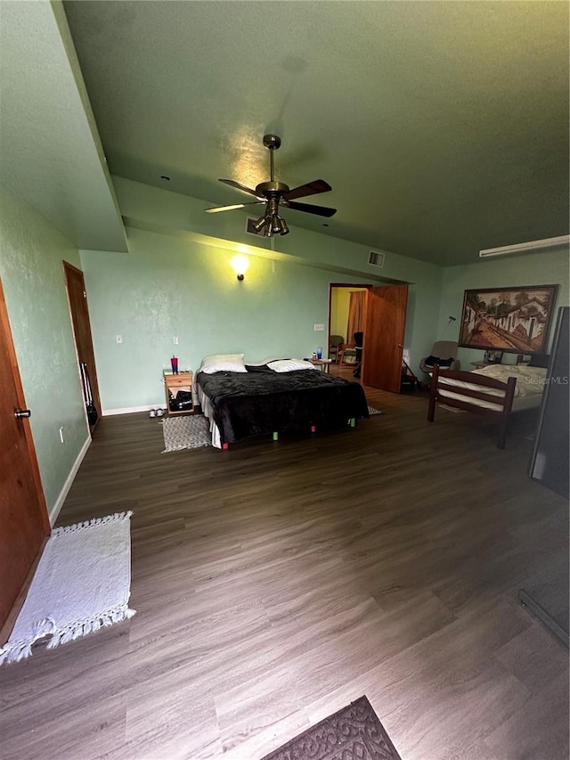 bedroom with light hardwood / wood-style flooring