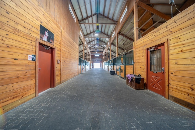 view of horse barn