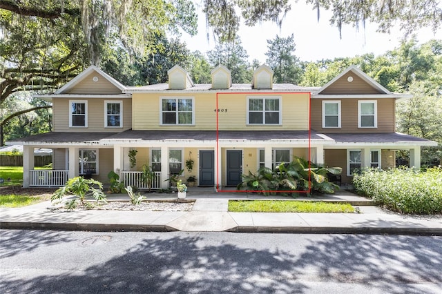 view of front of house with covered porch