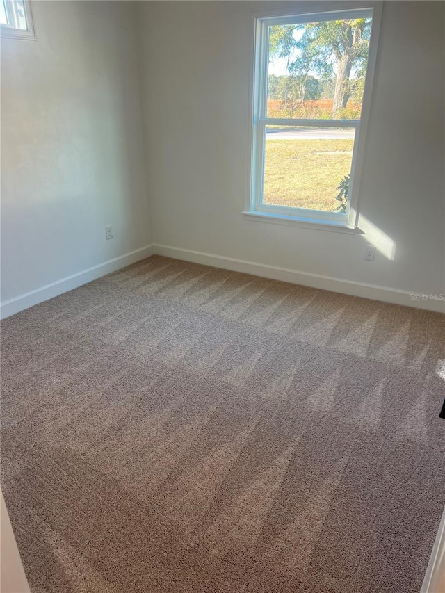 view of carpeted empty room