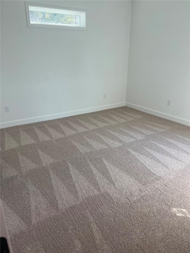 view of carpeted empty room