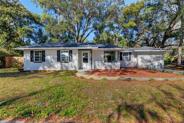 1022 NE 8th Ave, Gainesville, FL 32601 - ranch-style house featuring stucco siding and an attached garage