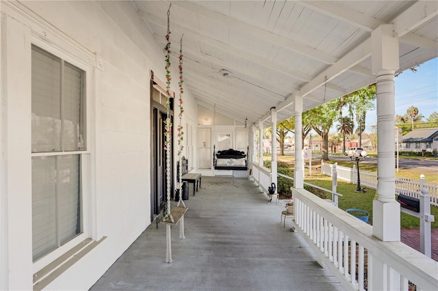 view of patio / terrace with a porch