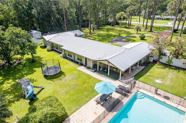 birds eye view of property