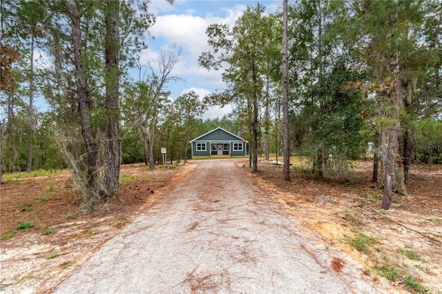 view of asphalt driveway
