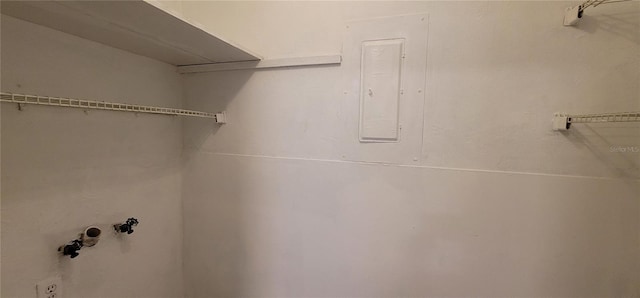 walk in closet with electric panel