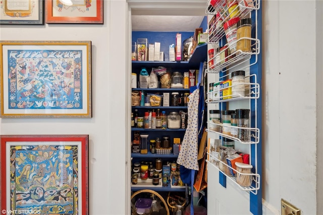 view of pantry