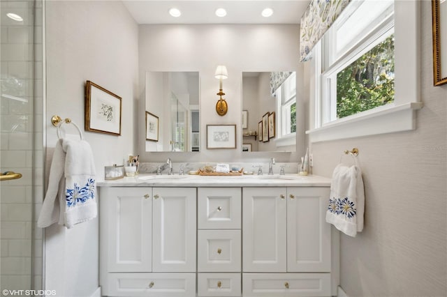 bathroom with vanity