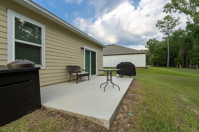 view of patio / terrace with grilling area