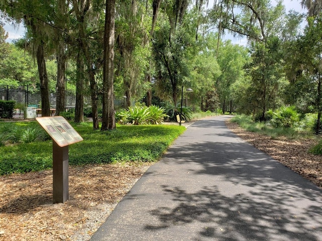 view of road