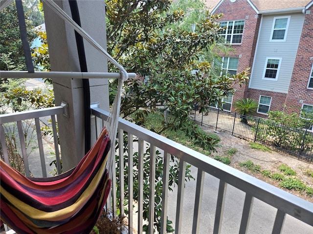 view of balcony