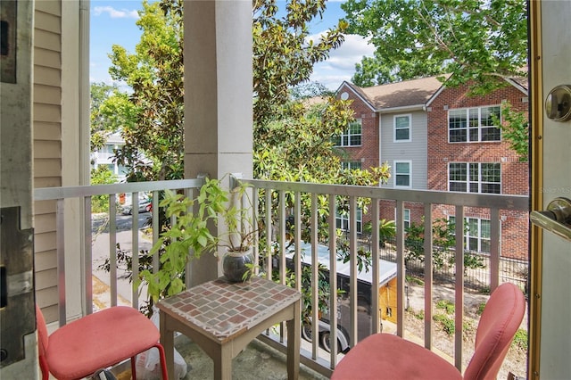 view of balcony