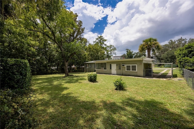 exterior space featuring fence