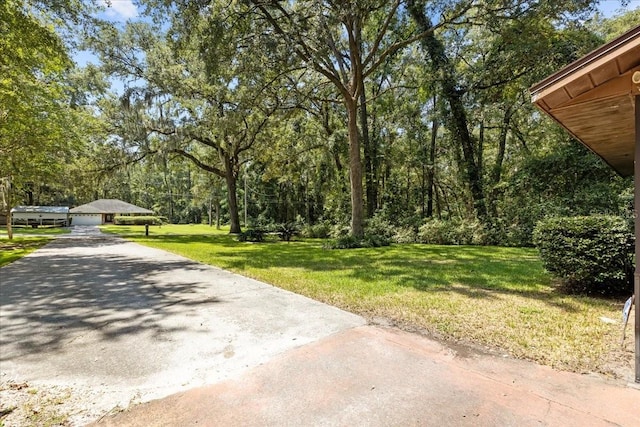 exterior space featuring a garage