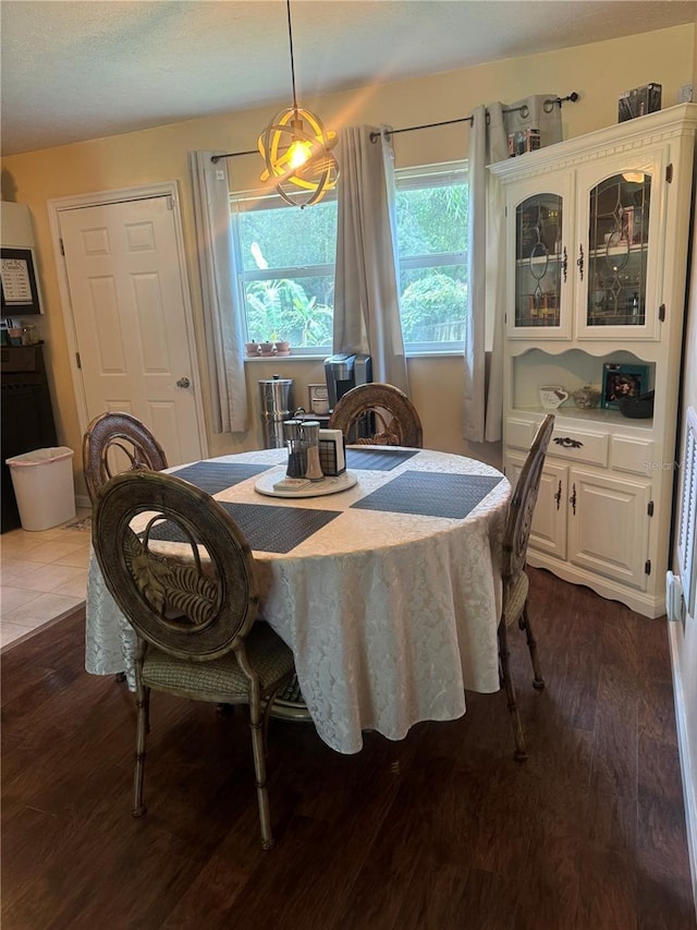 dining room featuring dark hardwood / wood-style flooring