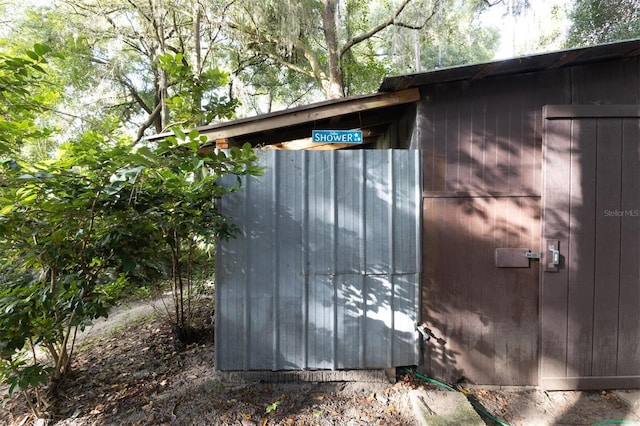 view of outdoor structure