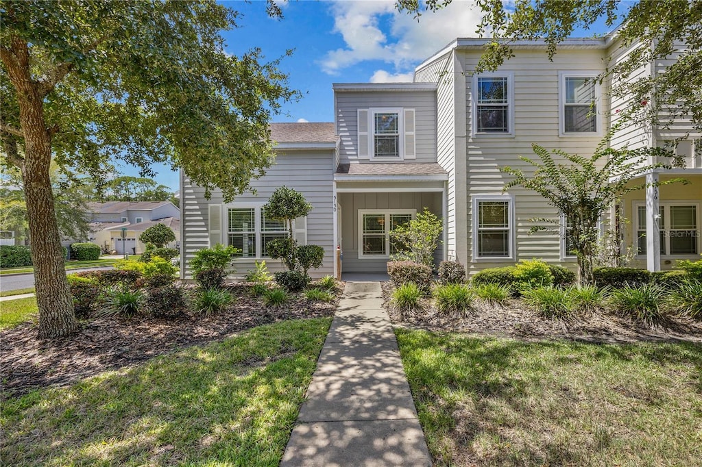 view of front of home featuring board and batten siding