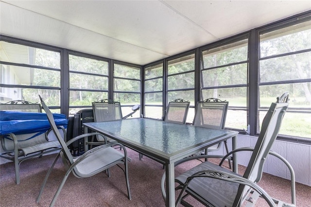 view of sunroom / solarium