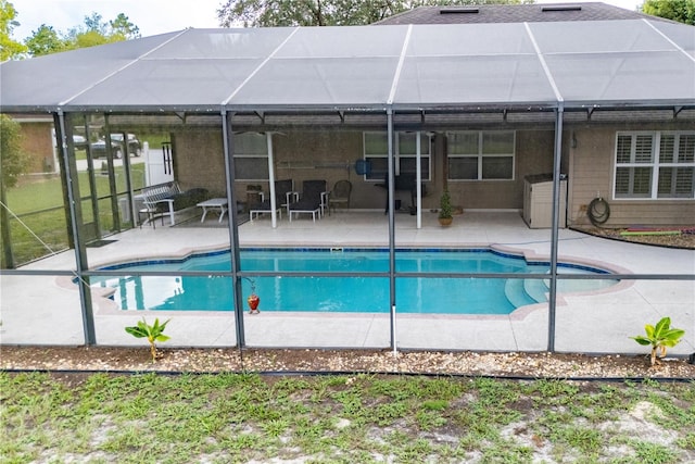 view of pool with a patio area