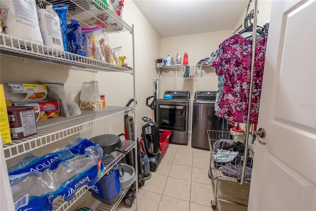 interior space with independent washer and dryer