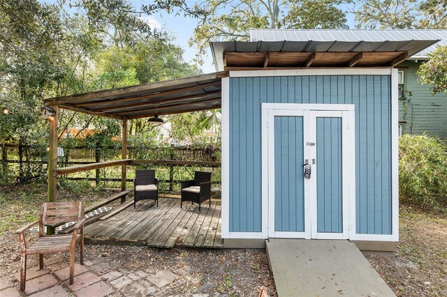 view of outbuilding