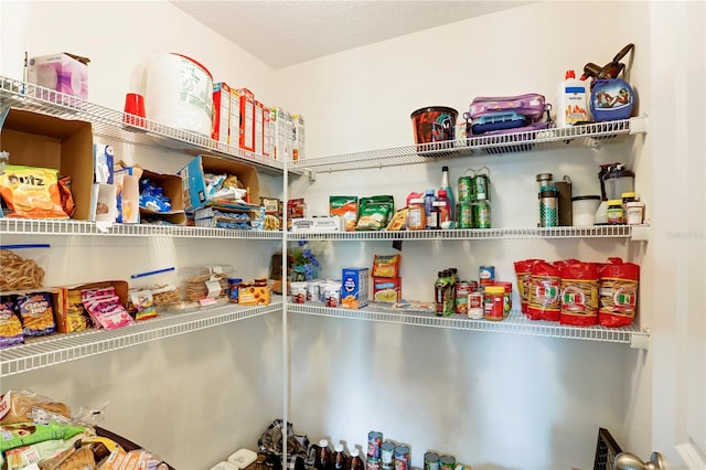 view of pantry