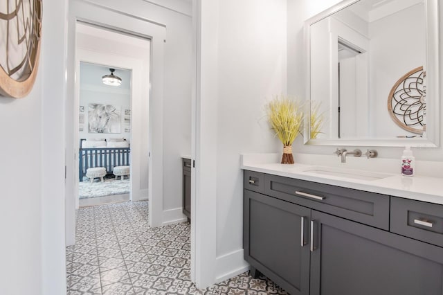 bathroom featuring vanity