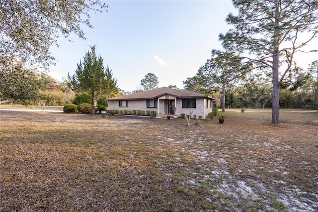 view of ranch-style house