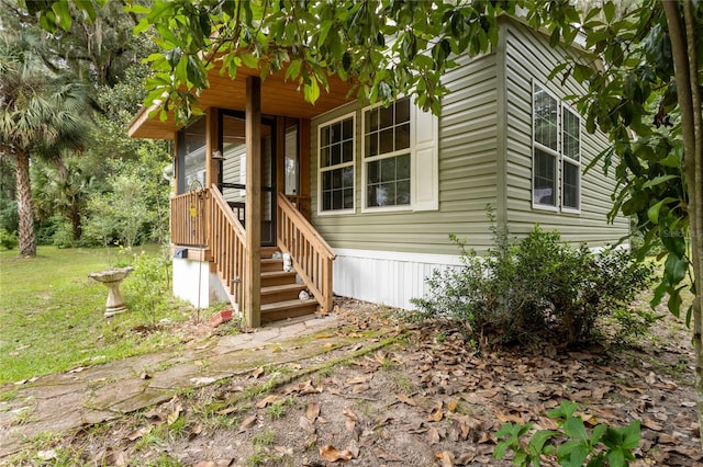 view of entrance to property