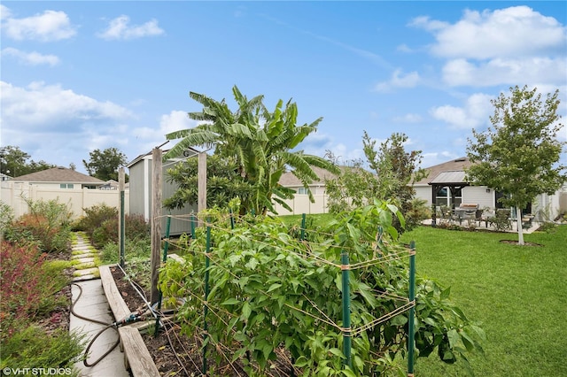 view of yard with a gazebo