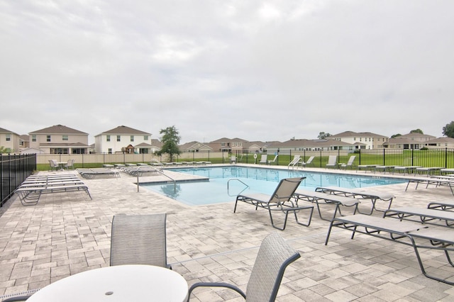 view of pool with a patio