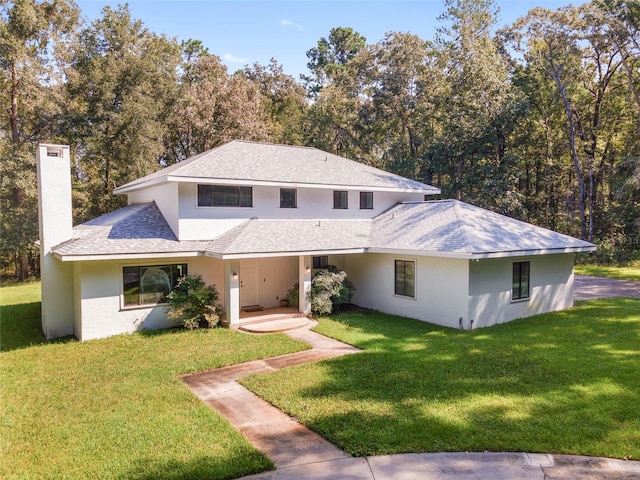 view of property with a front yard