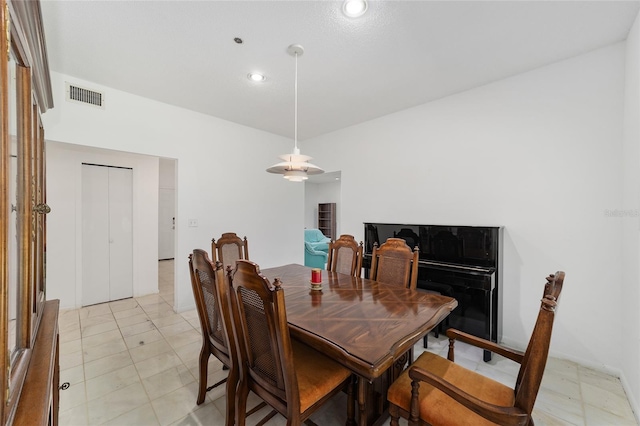 view of tiled dining room