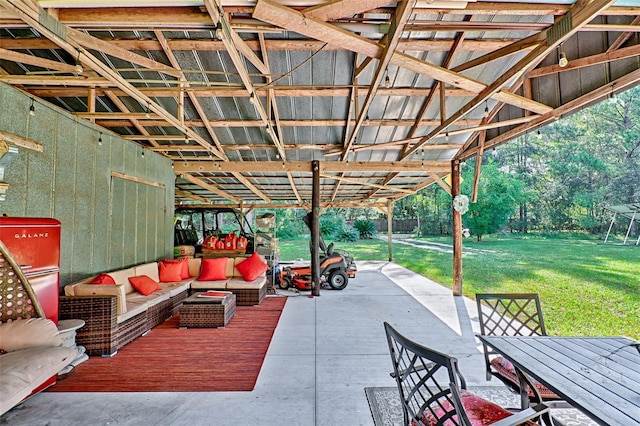 view of patio / terrace with an outdoor hangout area