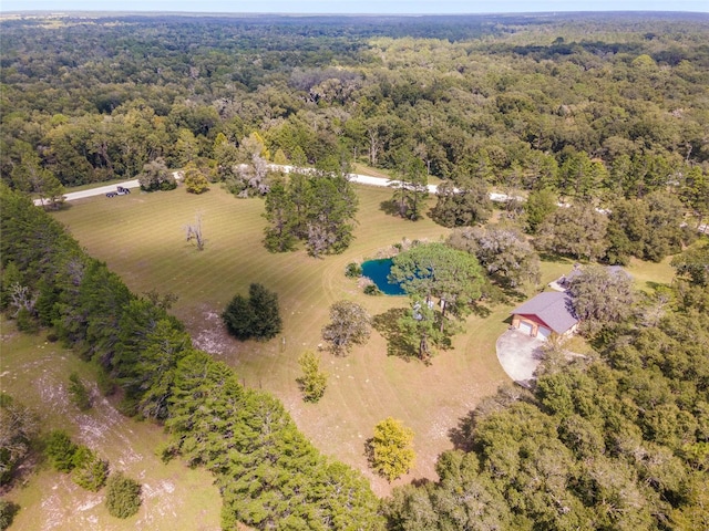 aerial view with a rural view