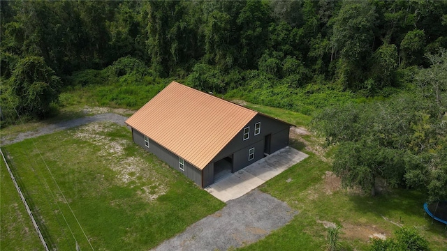 131 Riley Lake Dr, Hawthorne, FL 32640 - view from above of property with a heavily wooded area